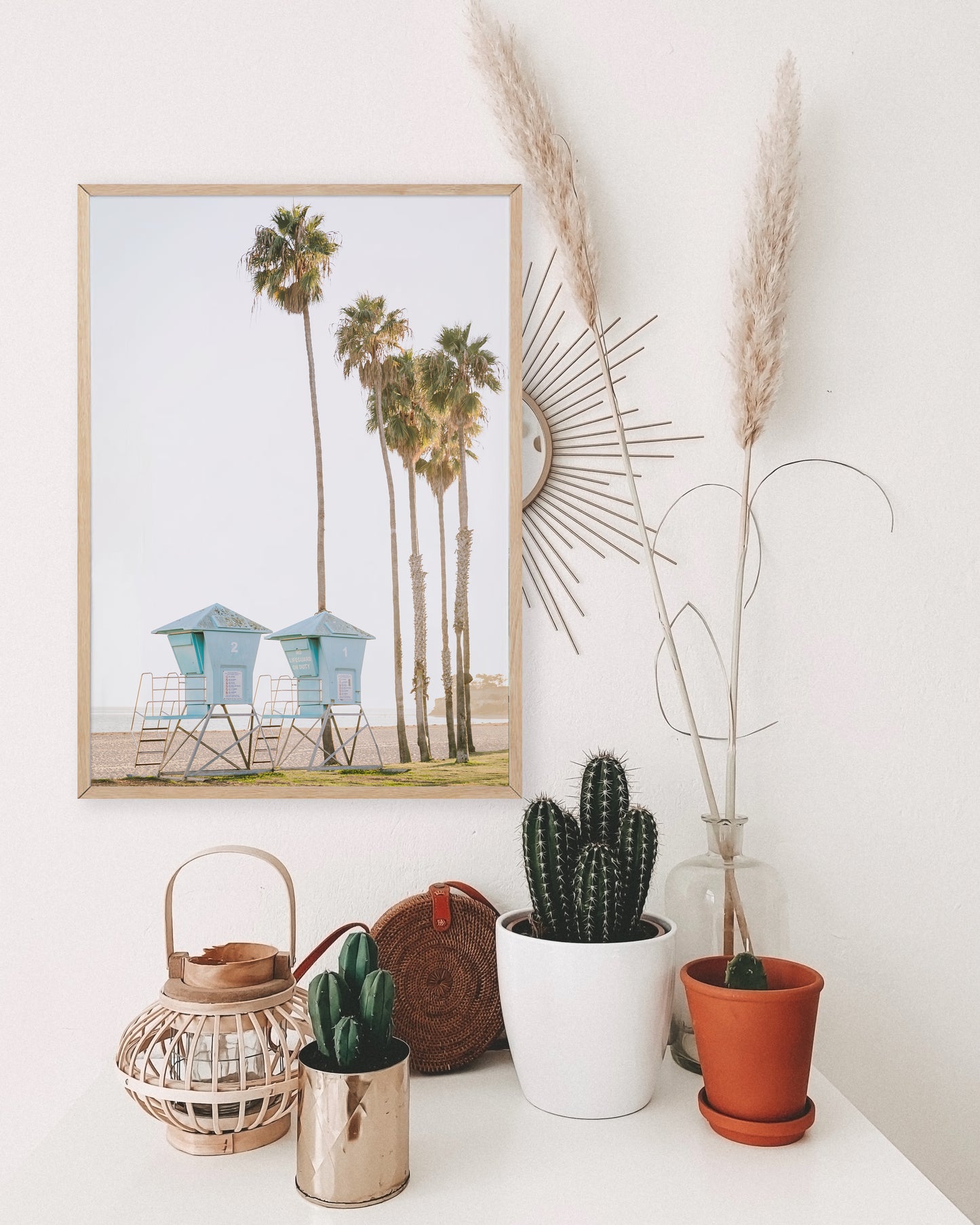 LIFEGUARD TOWERS Framed & Mounted Print