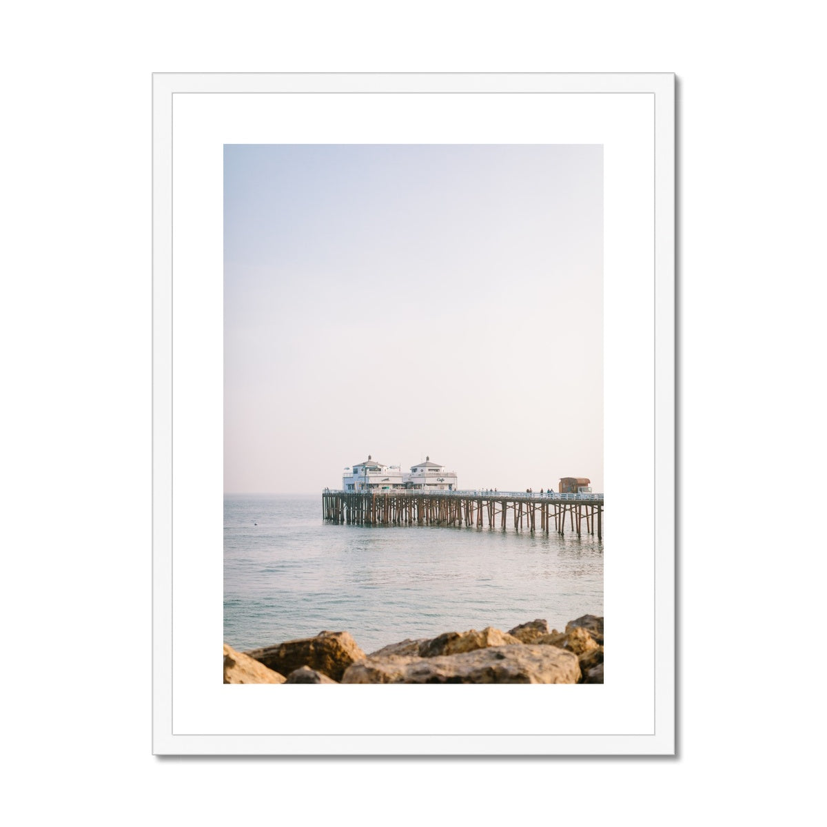 MALIBU PIER Framed & Mounted Print