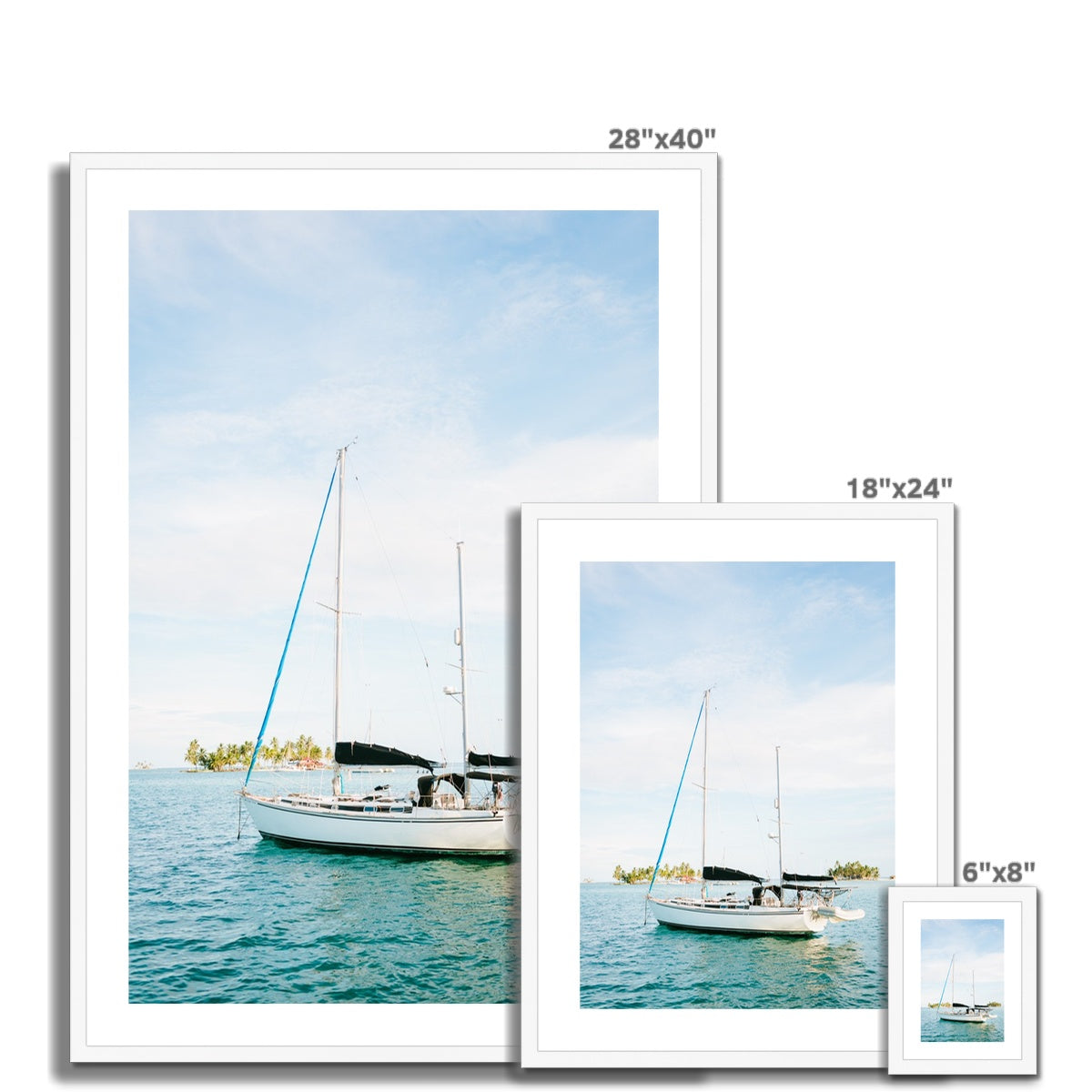 SAILBOAT Framed & Mounted Print