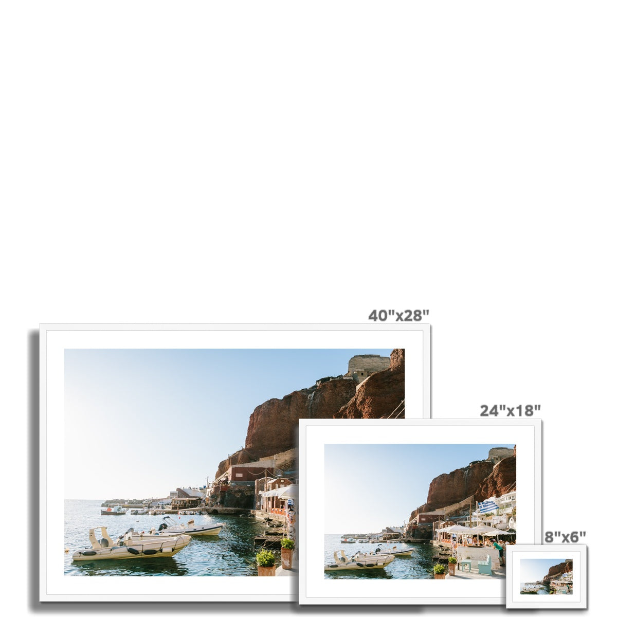 AMMOUDI BAY II Framed & Mounted Print