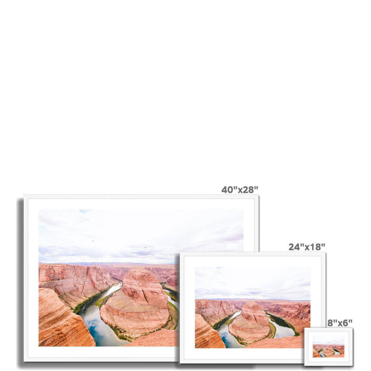 HORSESHOE BEND Framed & Mounted Print