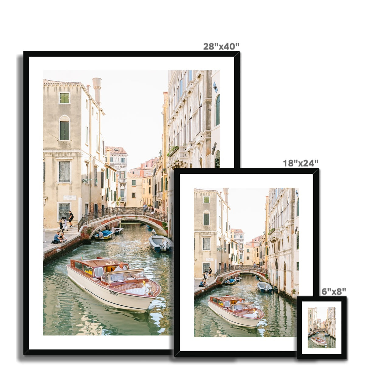 VENICE BOAT II Framed & Mounted Print
