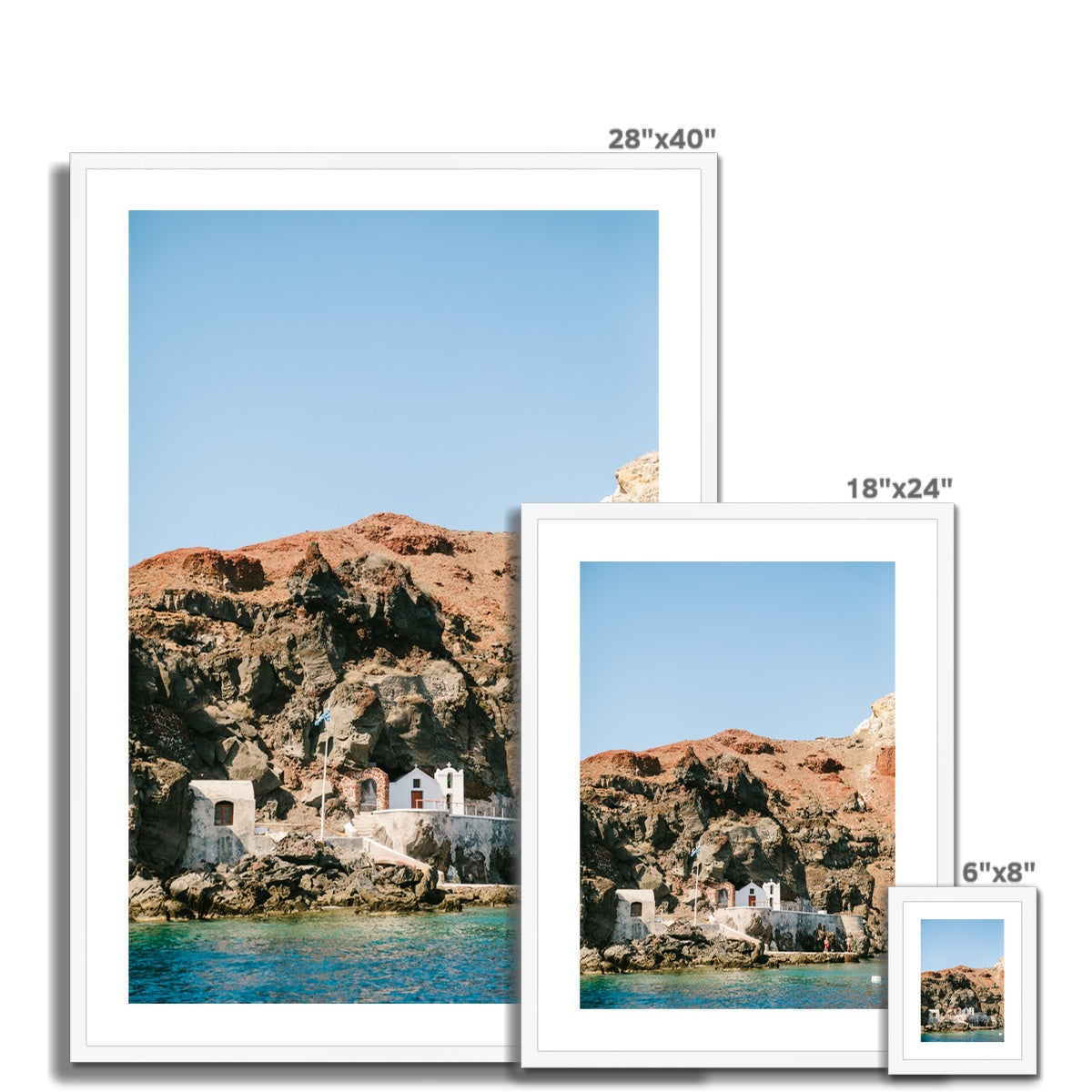 AMMOUDI BAY III Framed & Mounted Print