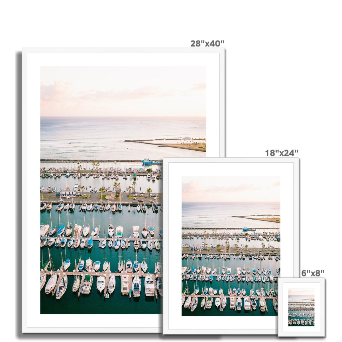HAWAII MARINA Framed & Mounted Print