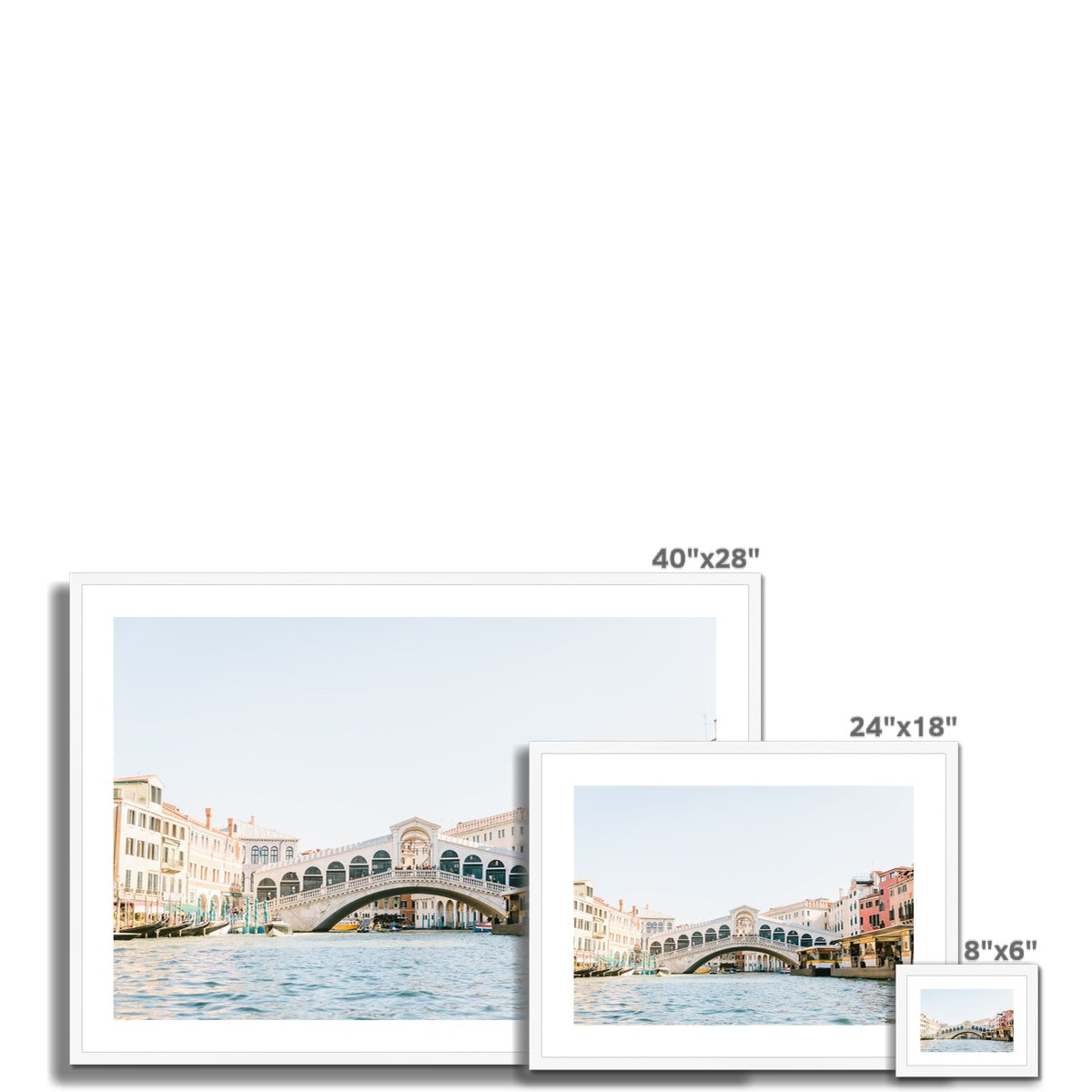 RIALTO BRIDGE Framed & Mounted Print