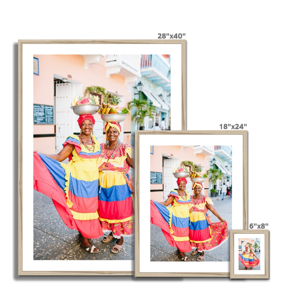 CARTAGENA FRUIT VENDOR III Framed & Mounted Print