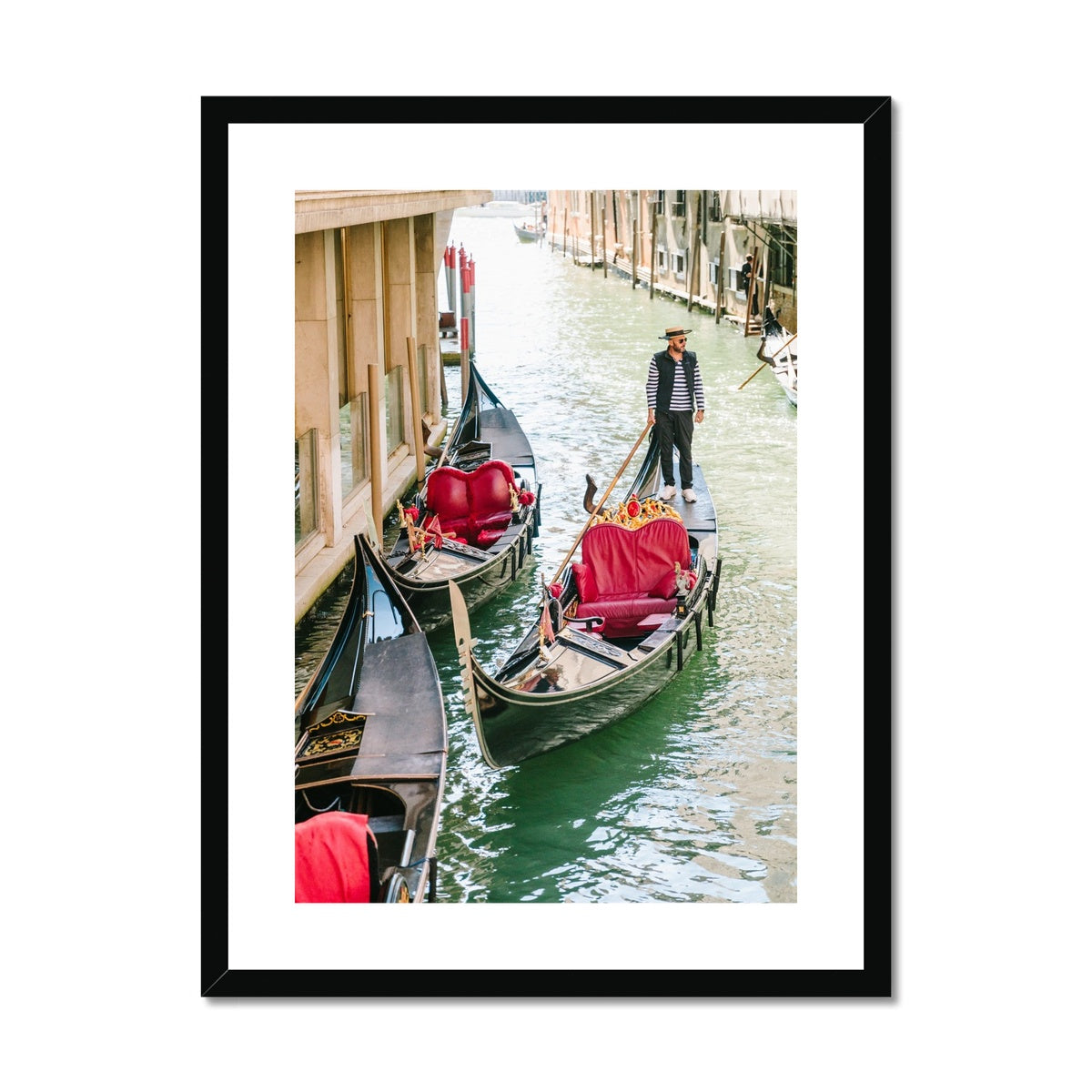 GONDOLIER Framed & Mounted Print