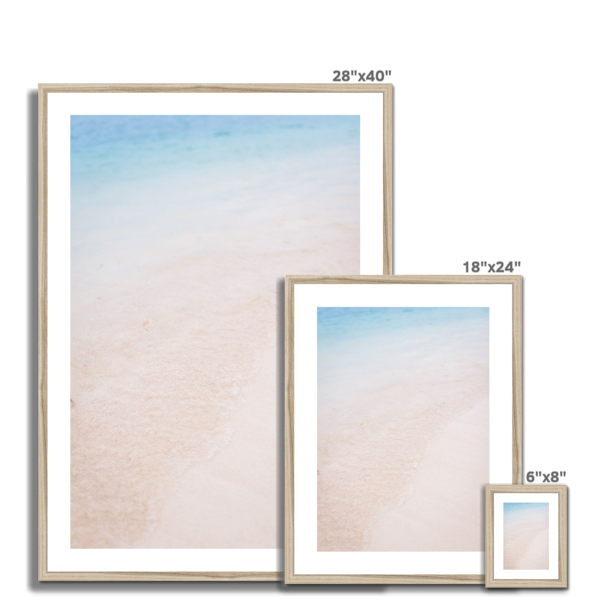 CALM BEACH Framed & Mounted Print