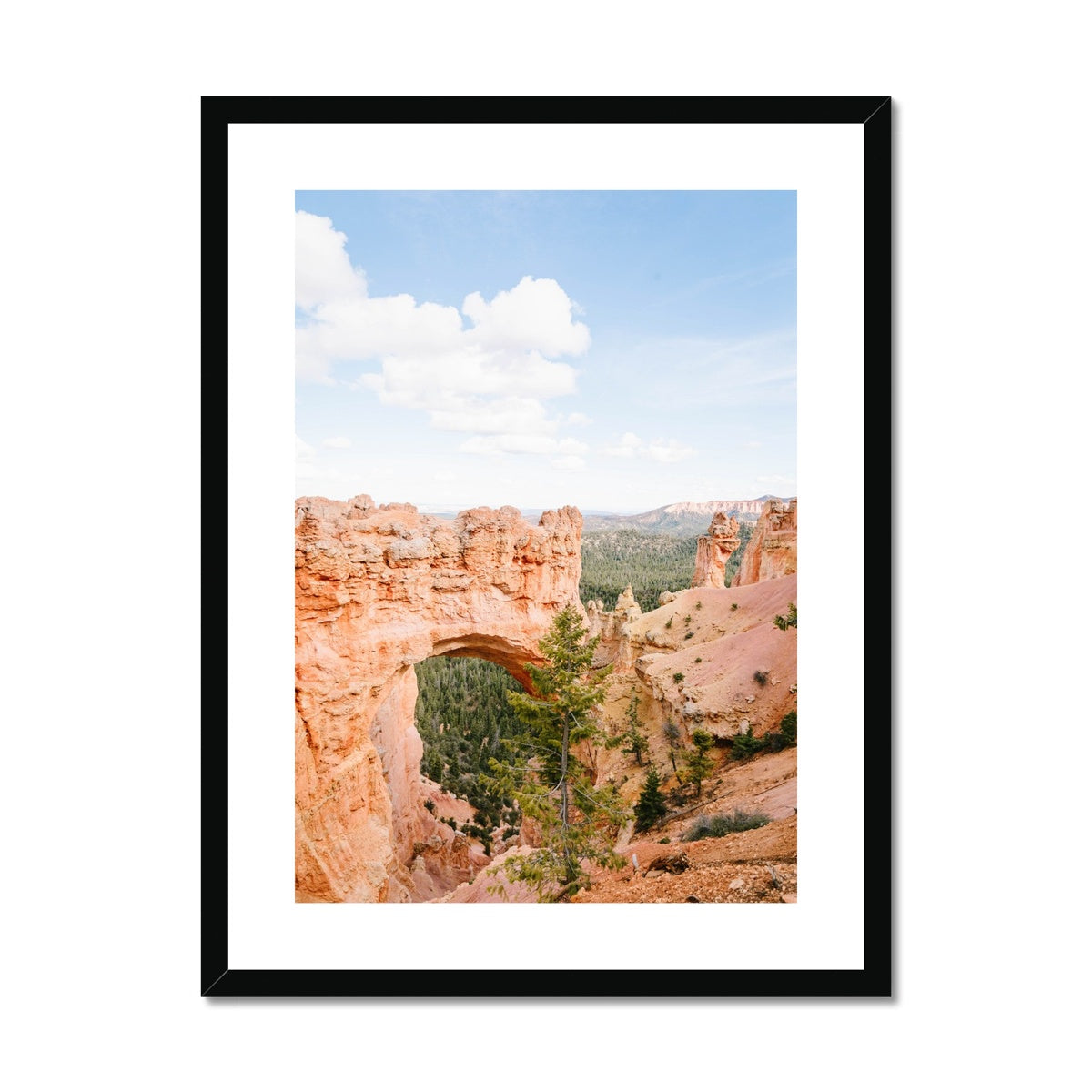 BRYCE CANYON NATURAL BRIDGE Framed & Mounted Print