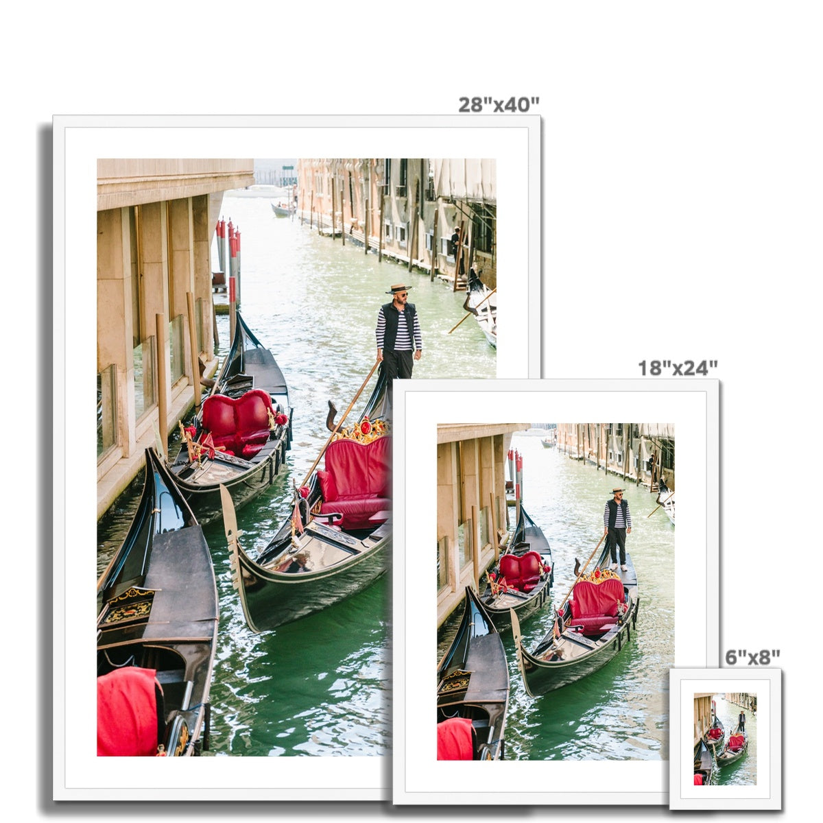 GONDOLIER Framed & Mounted Print
