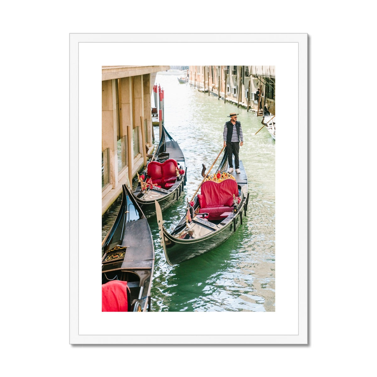 GONDOLIER Framed & Mounted Print