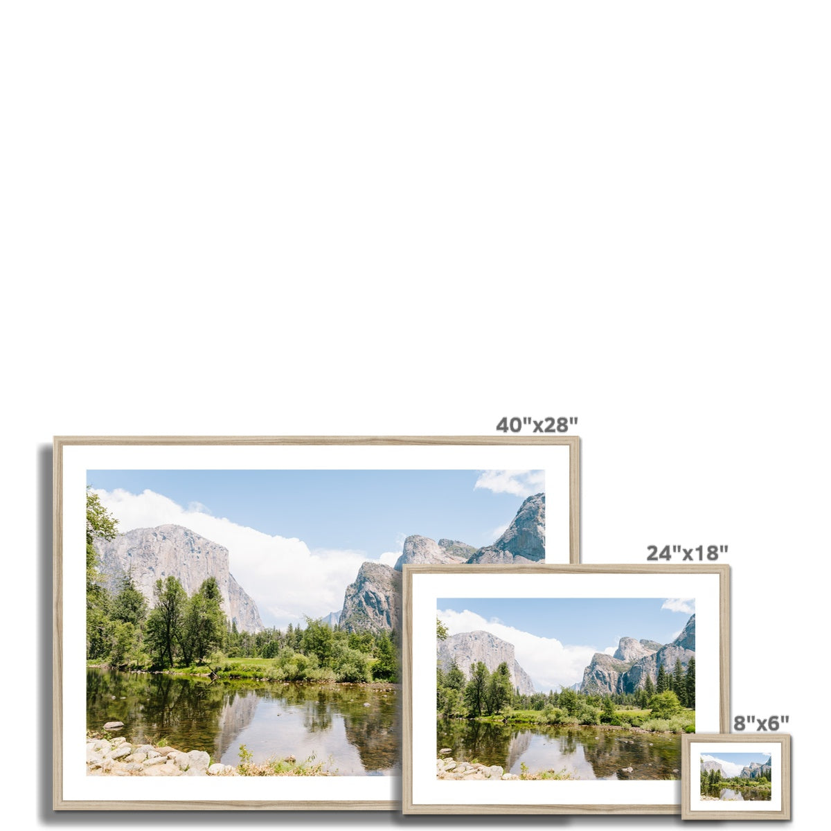 YOSEMITE LAKE Framed & Mounted Print