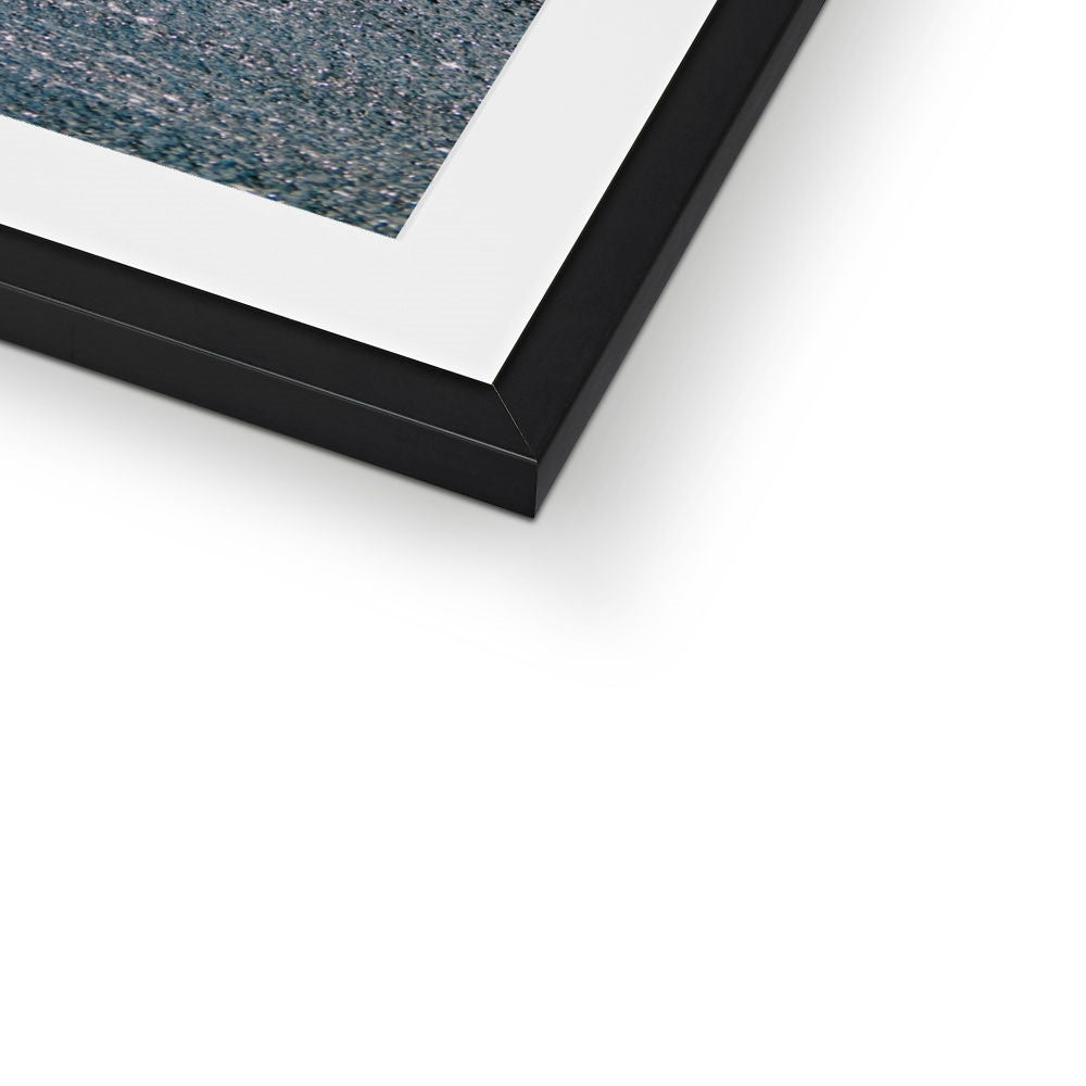 BLACK BEACH Framed & Mounted Print