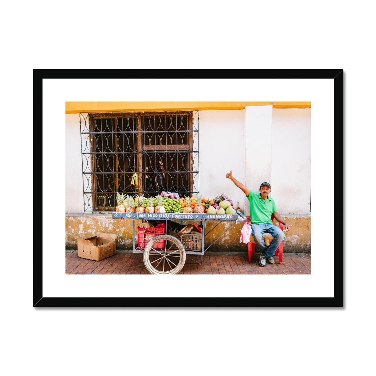 CARTAGENA FRUIT VENDOR IV Framed & Mounted Print