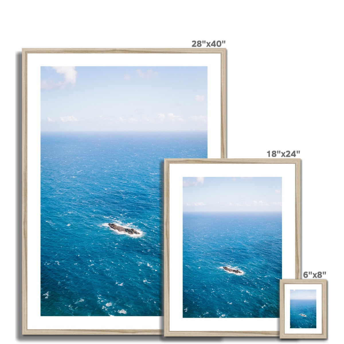 OCEAN Framed & Mounted Print