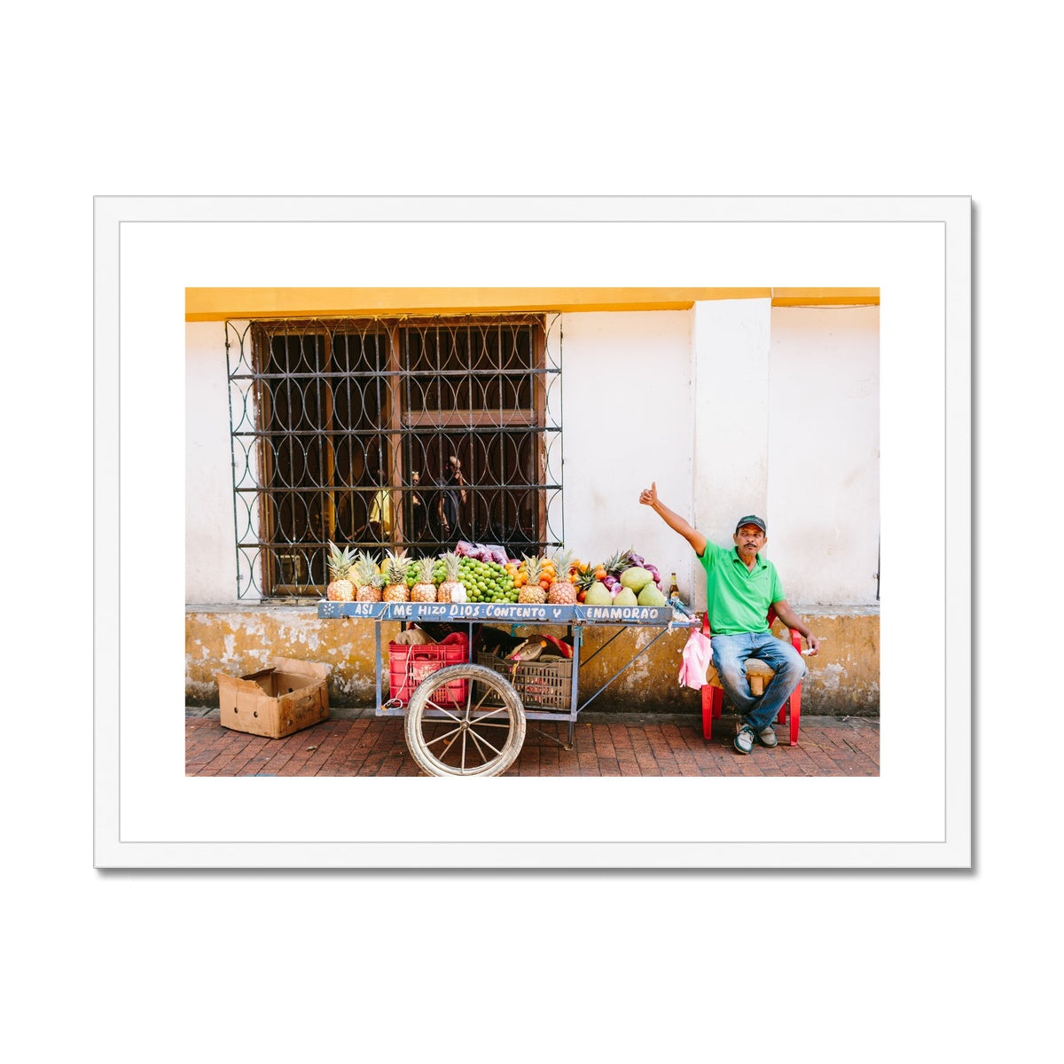 CARTAGENA FRUIT VENDOR IV Framed & Mounted Print