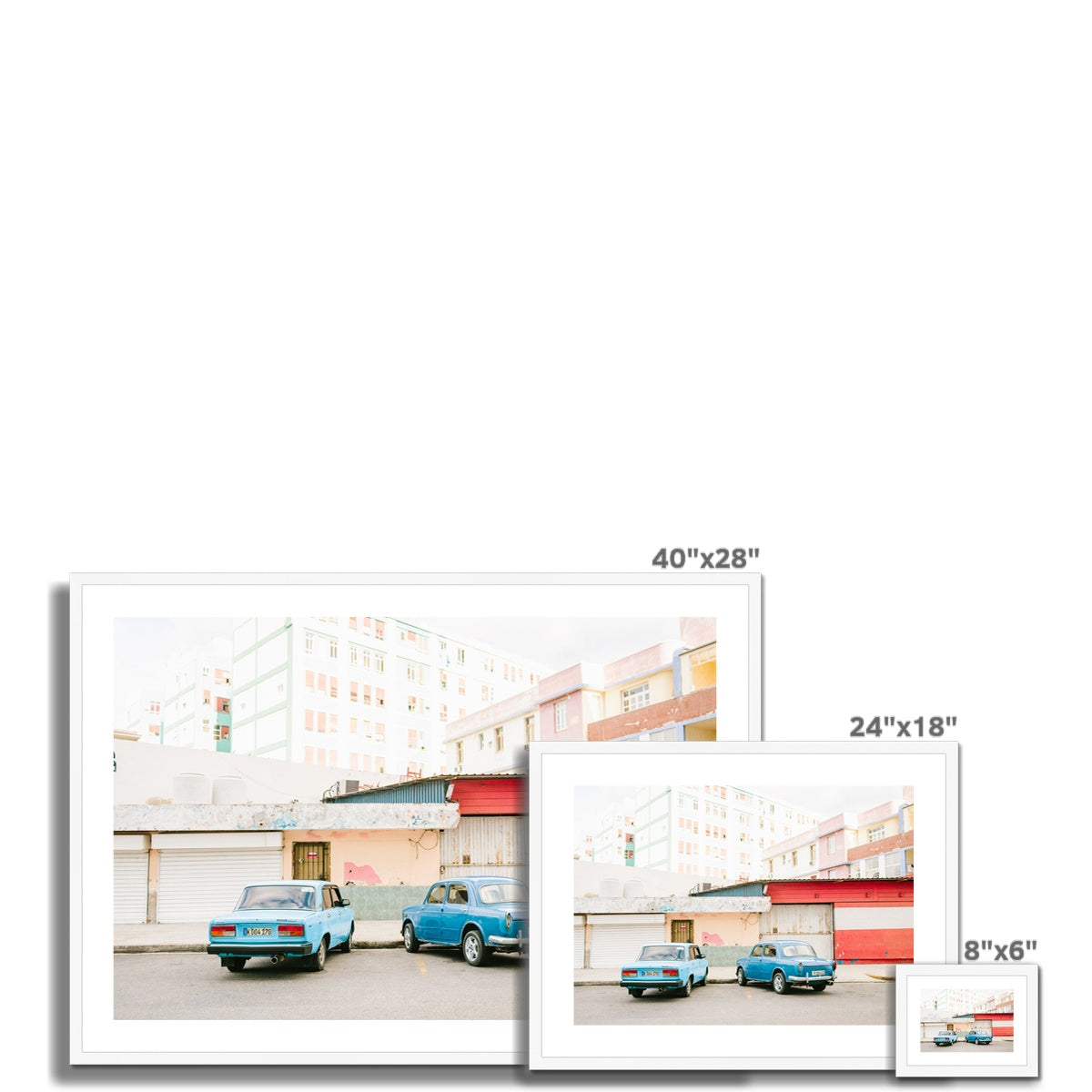 HAVANA STREET SCENE Framed & Mounted Print