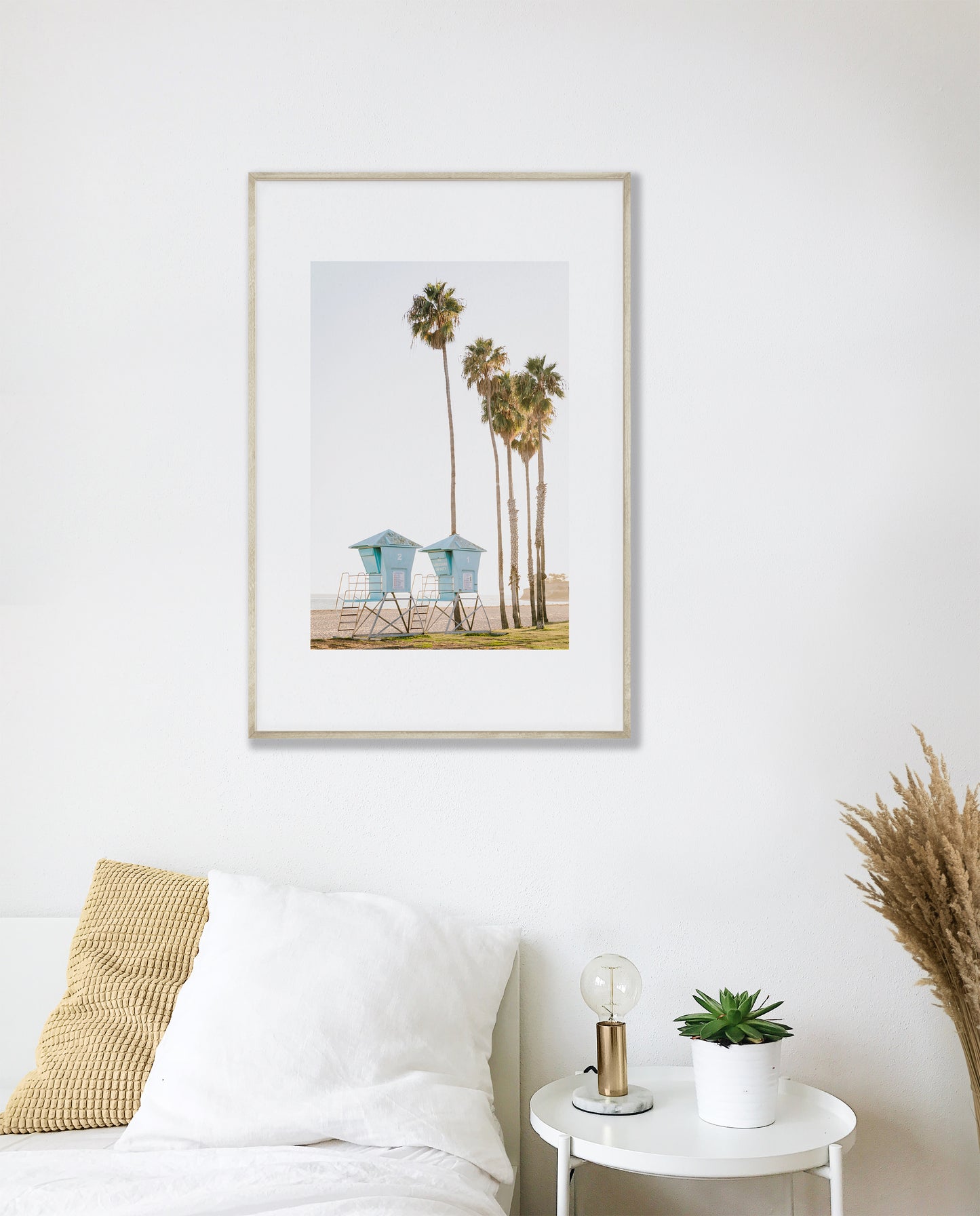 LIFEGUARD TOWERS Framed & Mounted Print