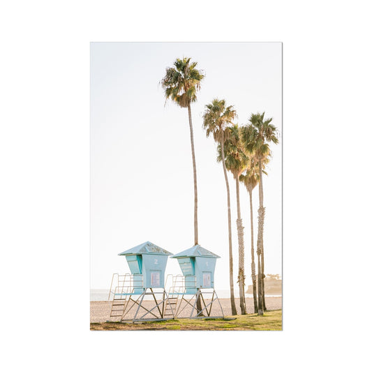 LIFEGUARD TOWERS Fine Art Print