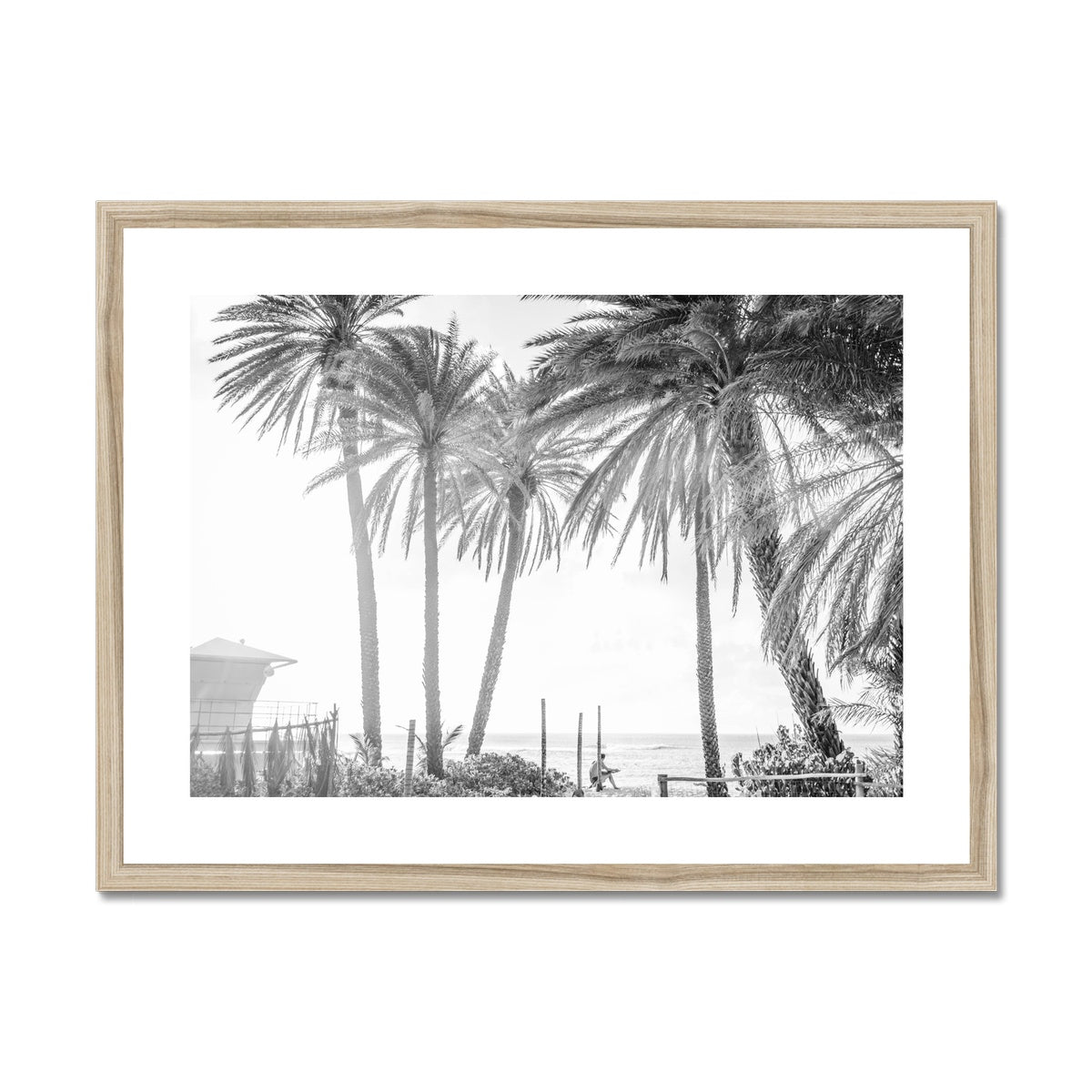 SURF WATCH BW Framed & Mounted Print