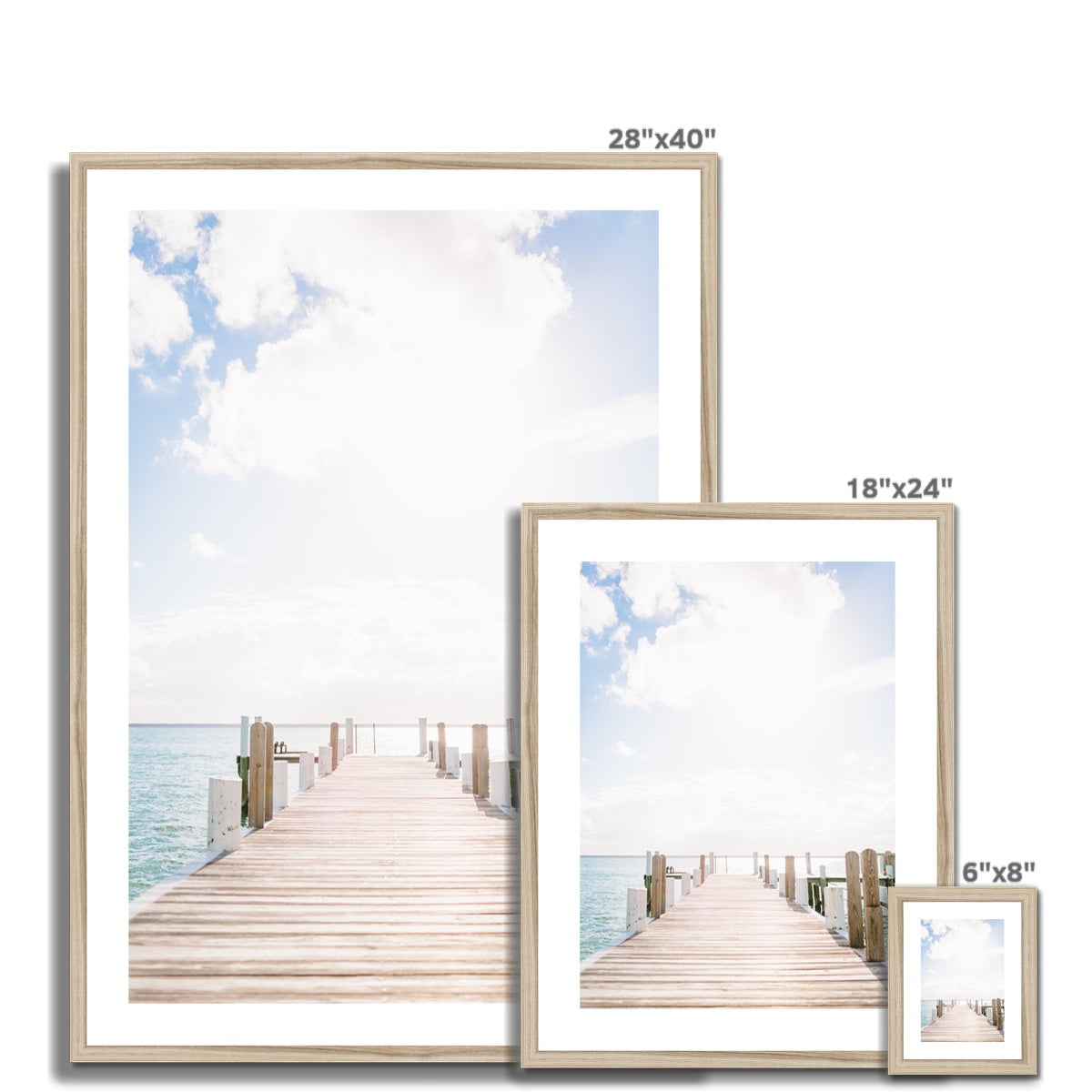 GREEN TURTLE CAY DOCK Framed & Mounted Print