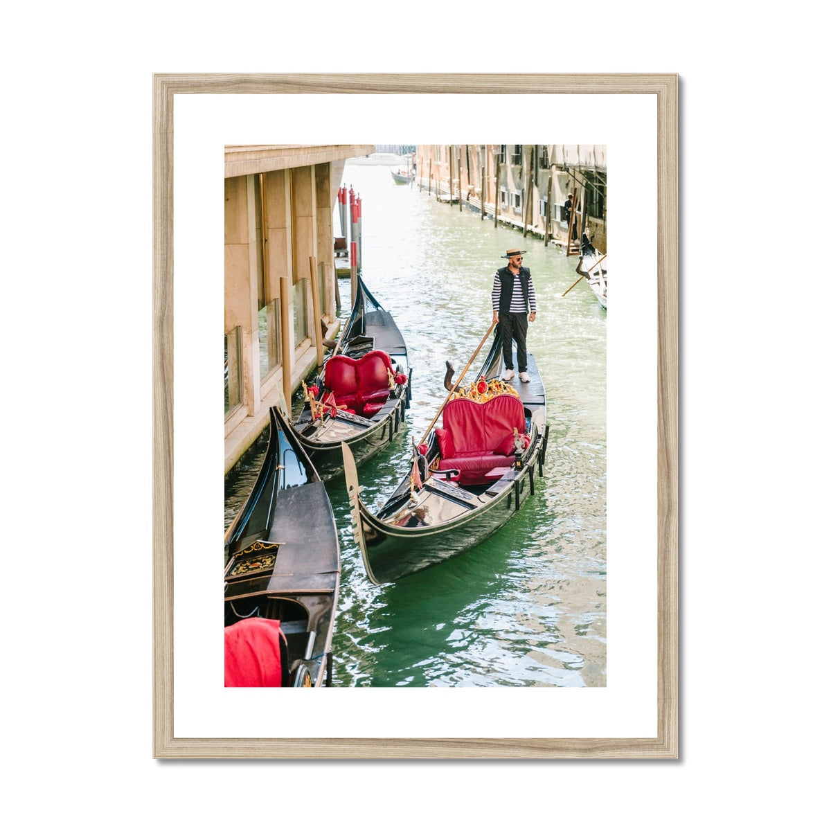 GONDOLIER Framed & Mounted Print