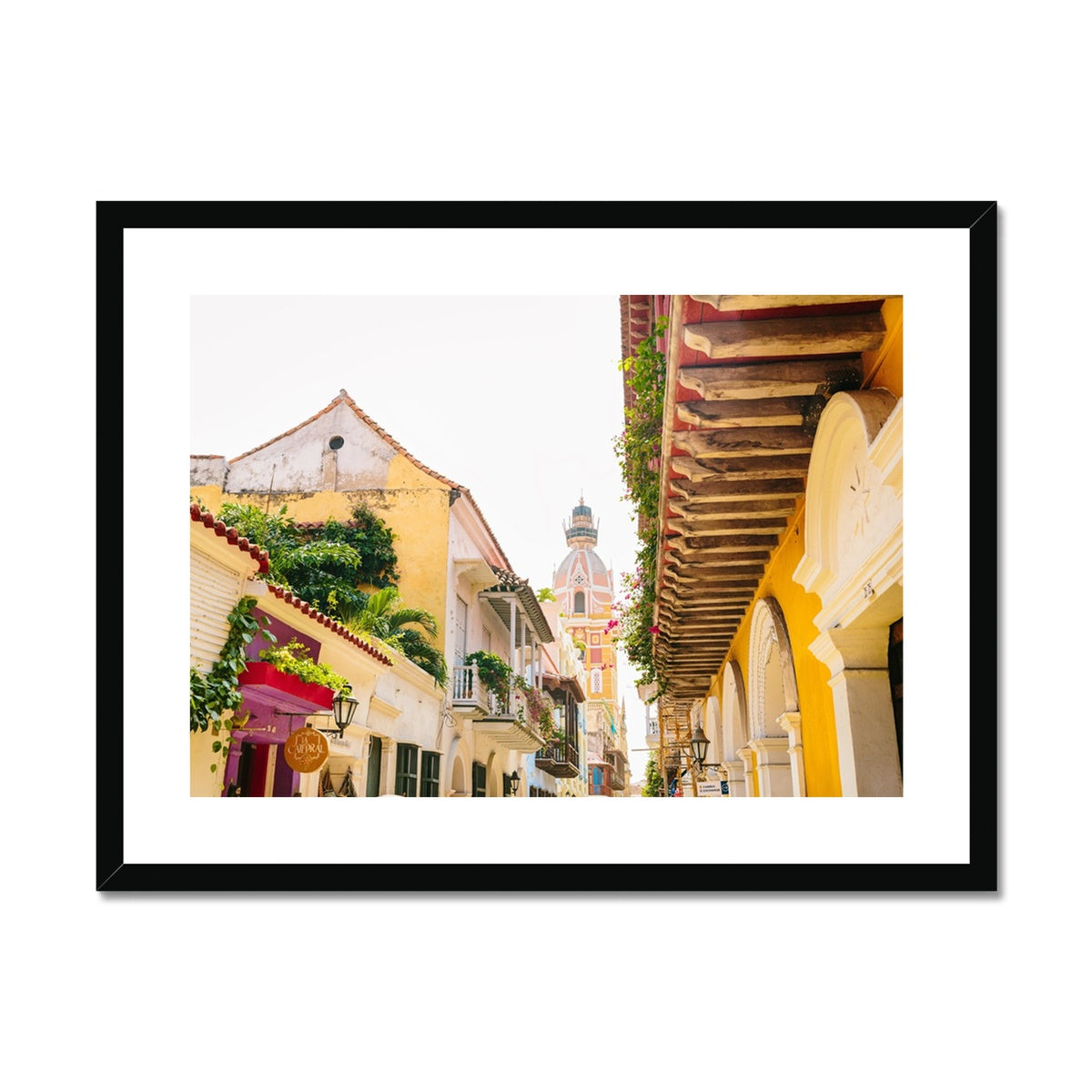 STREETS OF CARTAGENA VI Framed & Mounted Print