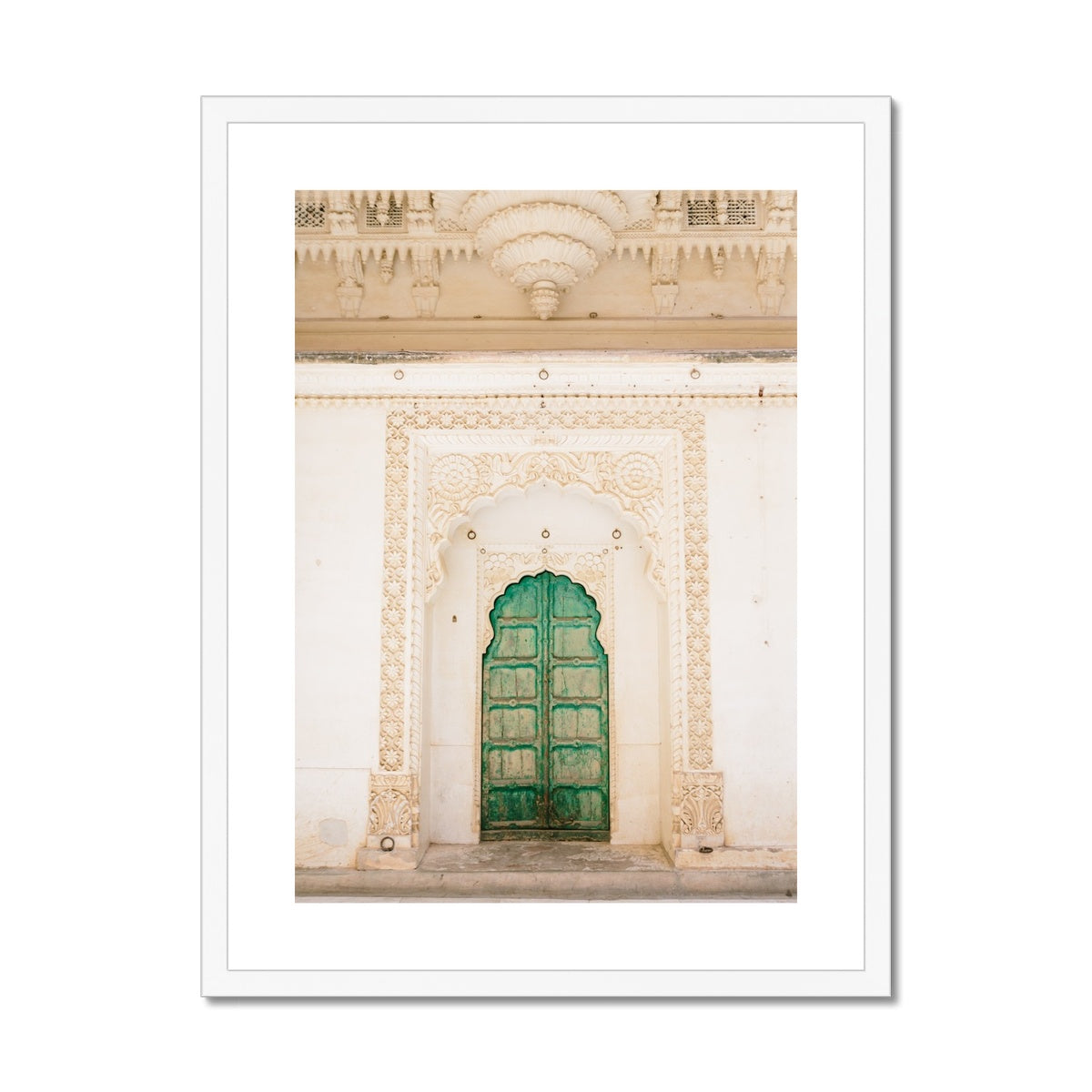 GREEN DOOR Framed & Mounted Print