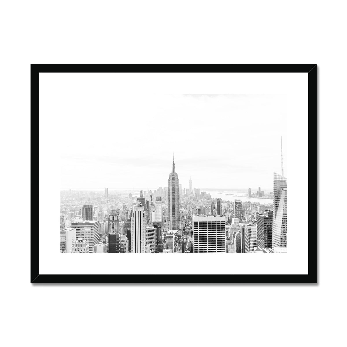 NEW YORK CITY BW Framed & Mounted Print