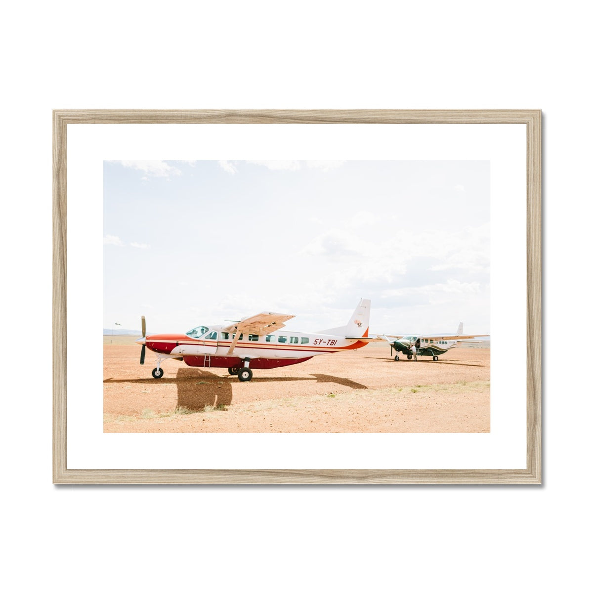 SAFARI PLANES Framed & Mounted Print