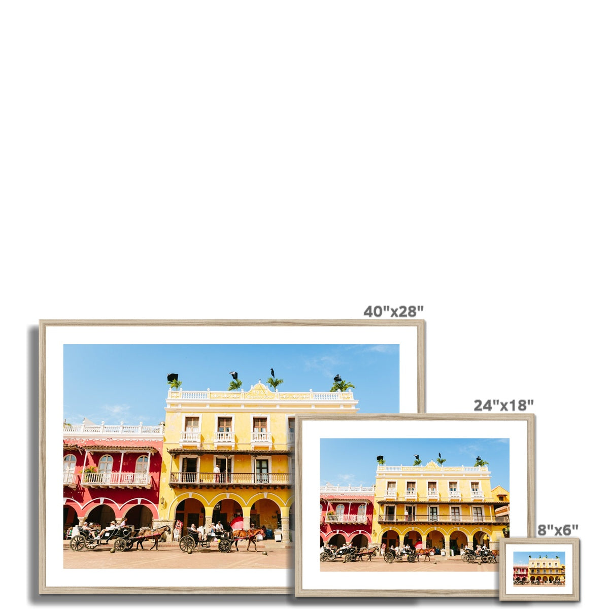 CARTAGENA PLAZA Framed & Mounted Print