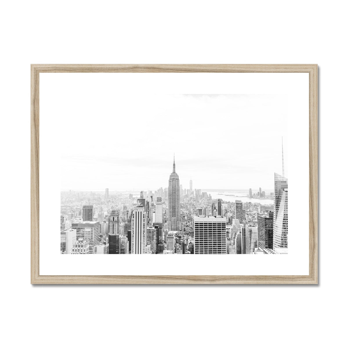 NEW YORK CITY BW Framed & Mounted Print