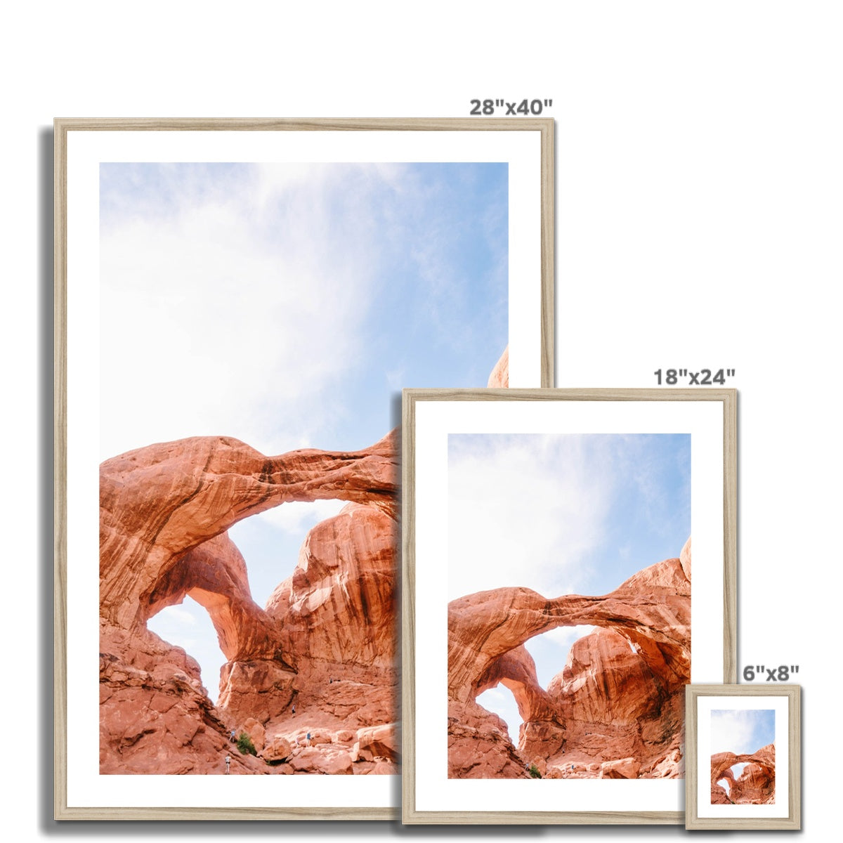 DOUBLE ARCHES II Framed & Mounted Print