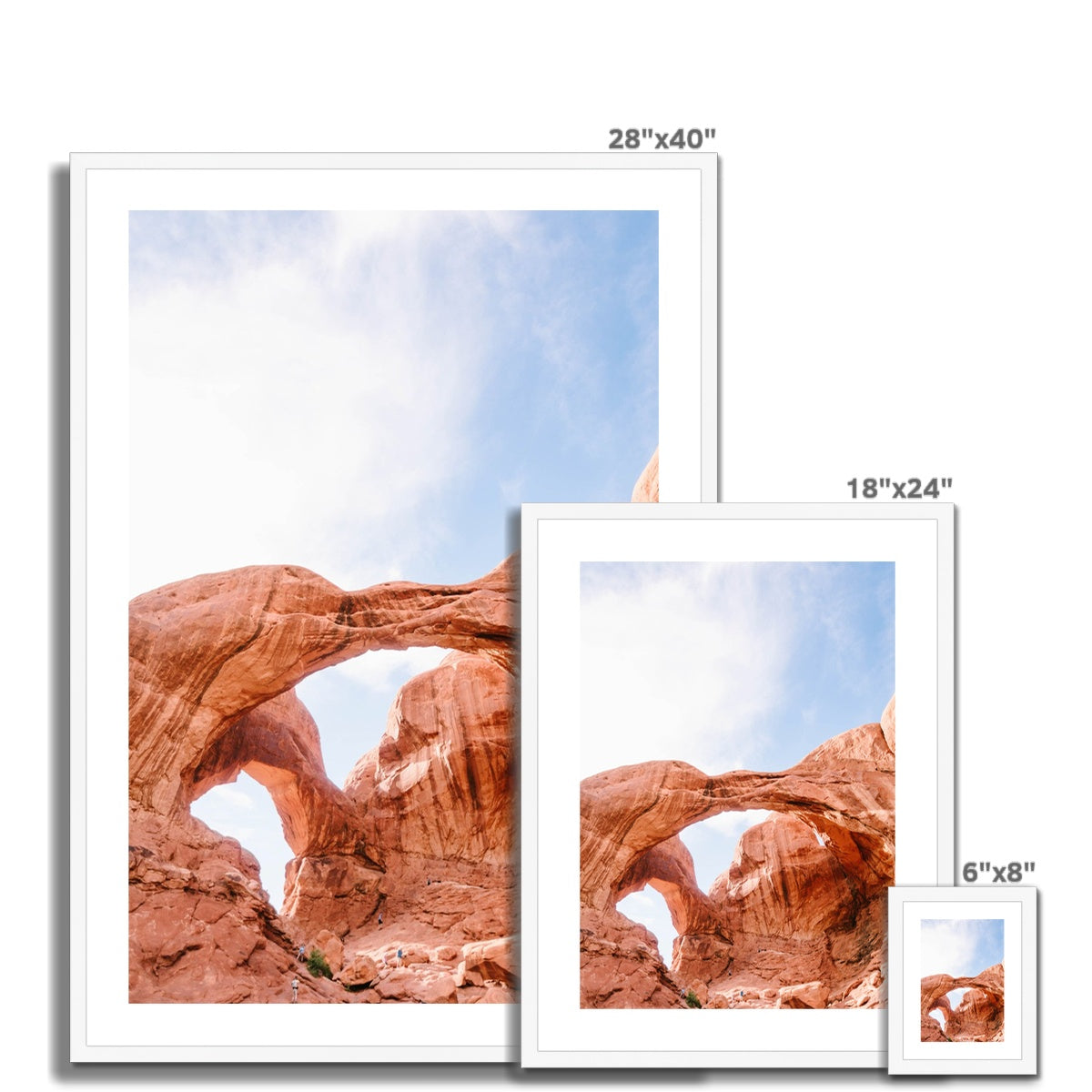 DOUBLE ARCHES II Framed & Mounted Print