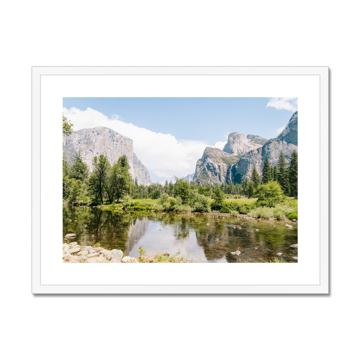 YOSEMITE LAKE Framed & Mounted Print