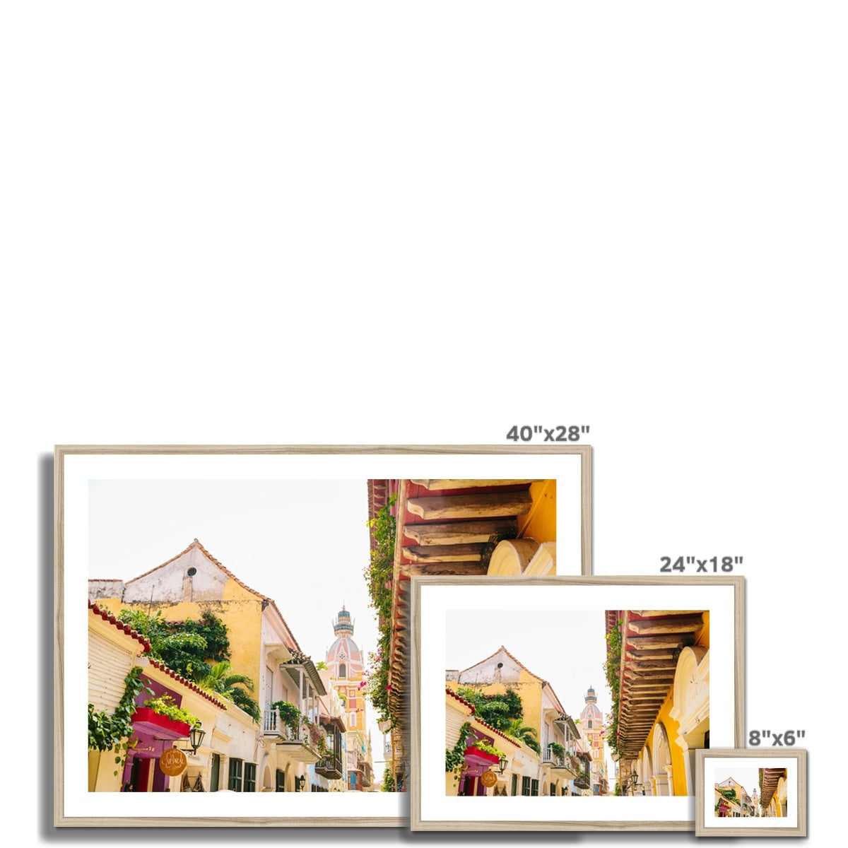 STREETS OF CARTAGENA VI Framed & Mounted Print