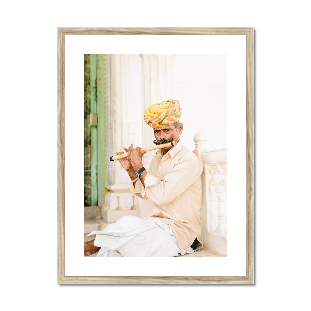 INDIAN MUSICIAN Framed & Mounted Print