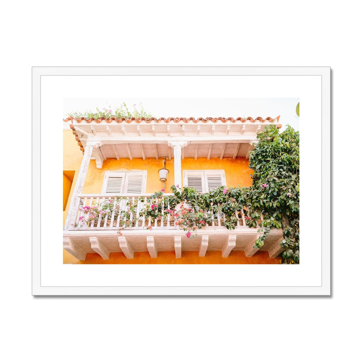 CARTAGENA BALCONY Framed & Mounted Print